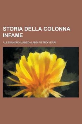 Cover of Storia Della Colonna Infame