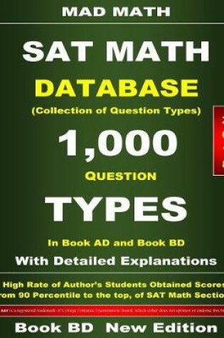 Cover of 2018 SAT Math Database Book Bd
