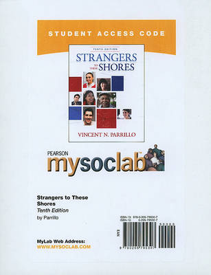 Book cover for MyLab Sociology  -- Standalone Access Card -- for Strangers to These Shores