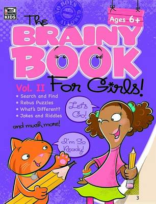 Book cover for Brainy Book for Girls, Volume 2 Activity Book