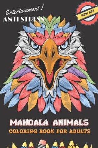 Cover of Mandala animals coloring book for adults