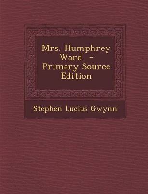 Book cover for Mrs. Humphrey Ward