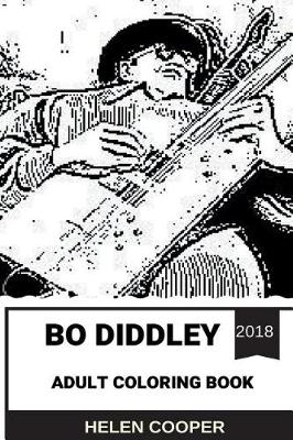 Book cover for Bo Diddley Adult Coloring Book