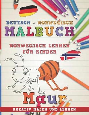 Book cover for Malbuch Deutsch - Norwegisch I Norwegisch Lernen F