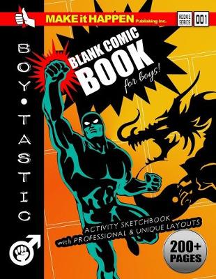 Book cover for Blank Comic Book for Boys