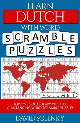 Book cover for Learn Dutch with Word Scramble Puzzles Volume 1