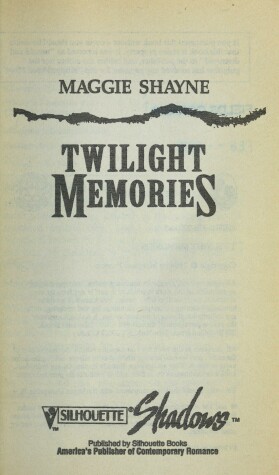 Book cover for Twilight Memories