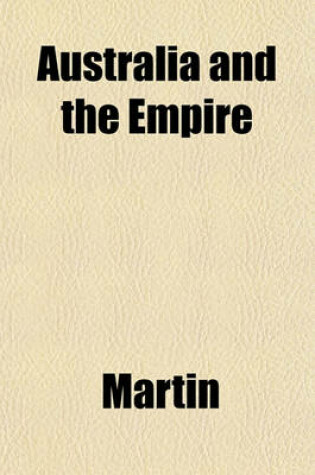 Cover of Australia and the Empire