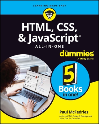 Book cover for HTML, CSS, & JavaScript All-in-One For Dummies