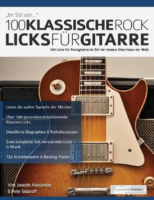 Book cover for 100 Klassische Rock Licks für Gitarre