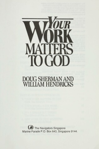 Cover of Your Work Matters to God