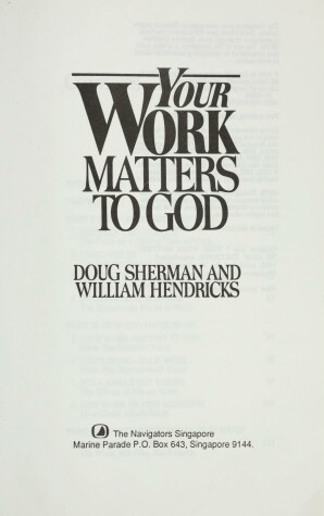 Book cover for Your Work Matters to God