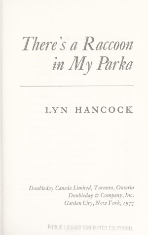 Book cover for There's a Racoon in My Parka