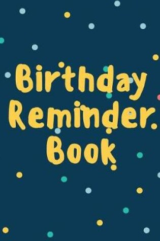 Cover of Birthday Reminder Book