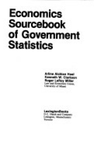 Cover of Economic Sourcebook of Government Statistics