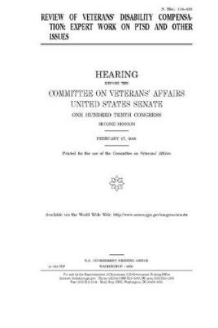 Cover of Review of veterans' disability compensation