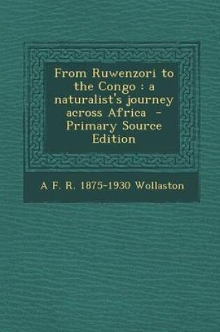 Cover of From Ruwenzori to the Congo