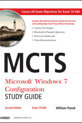 Cover of MCTS Microsoft Windows 7 Configuration Study Guide