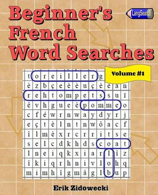 Book cover for Beginner's French Word Searches - Volume 1