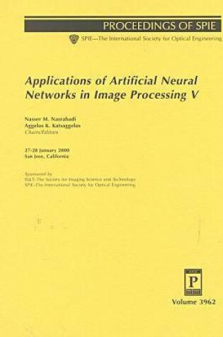 Cover of Applications of Artificial Neural Networks In Image Processing V-3962