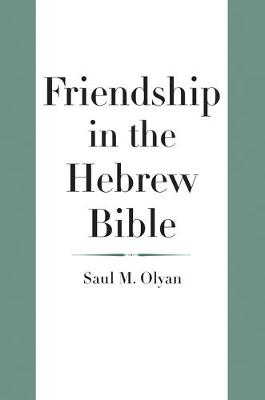 Cover of Friendship in the Hebrew Bible