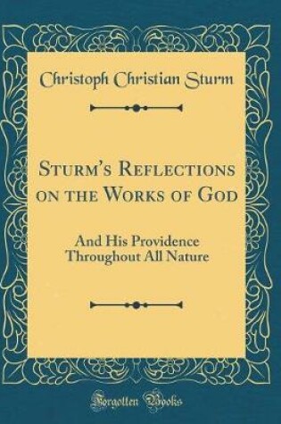 Cover of Sturm's Reflections on the Works of God