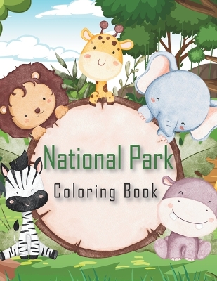 Book cover for National park coloring book