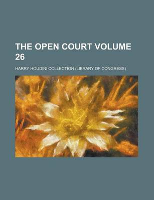 Book cover for The Open Court Volume 26