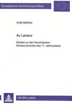 Cover of Au Lecteur