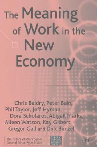 Cover of The Meaning of Work in the New Economy