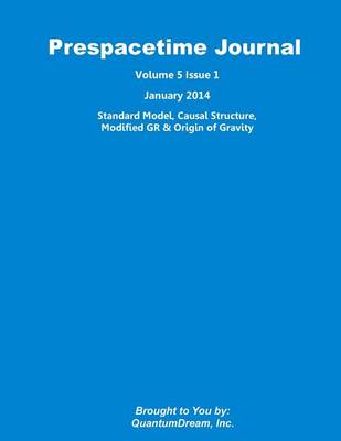 Book cover for Prespacetime Journal Volume 5 Issue 1