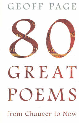 Book cover for 80 Great Poems from Chaucer to Now