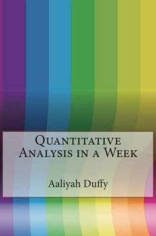 Cover of Quantitative Analysis in a Week