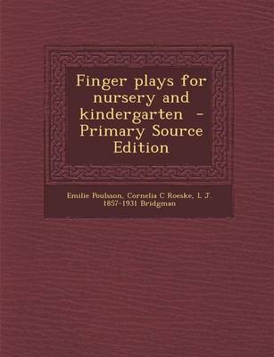 Book cover for Finger Plays for Nursery and Kindergarten - Primary Source Edition