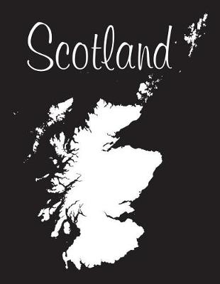 Book cover for Scotland - Black 101 - Lined Notebook with Margins - 8.5X11