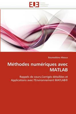 Cover of M thodes Num riques Avec MATLAB