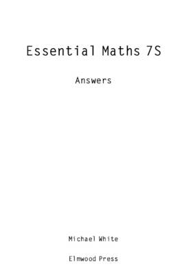 Book cover for Essential Maths 7S Answers