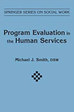 Cover of Program Evaluation In Human Services