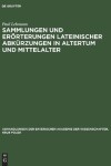 Book cover for Sammlungen Und Eroerterungen Lateinischer Abkurzungen in Altertum Und Mittelalter