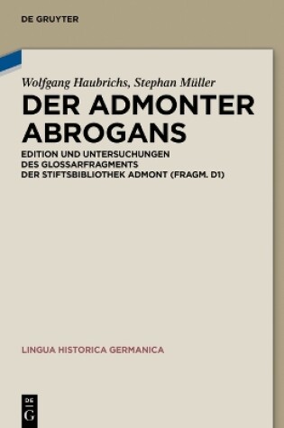 Cover of Der Admonter Abrogans