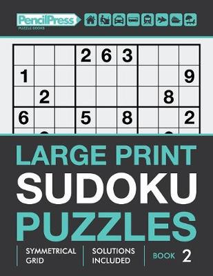 Book cover for Large Print Sudoku Puzzles (Hard puzzles), (Book 2)