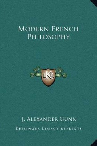 Cover of Modern French Philosophy