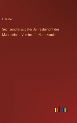 Book cover for Sechsundreissigster Jahresbericht des Mannheimer Vereins für Naturkunde