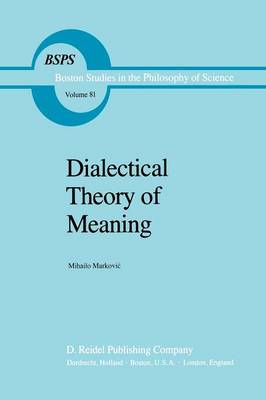 Book cover for Dialectical Theory of Meaning