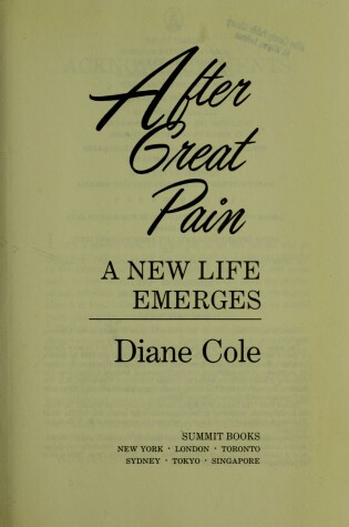 Cover of After Great Pain