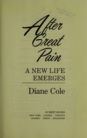 Book cover for After Great Pain