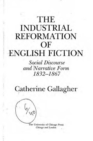 Cover of The Industrial Reformation of English Fiction