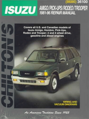 Book cover for Isuzu Trooper and Vauxhall Monterey, Brava Pick-up and Midi-van (1981-96)