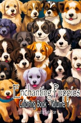 Cover of Enchanting Puppies Coloring Book