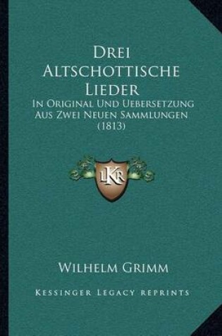 Cover of Drei Altschottische Lieder